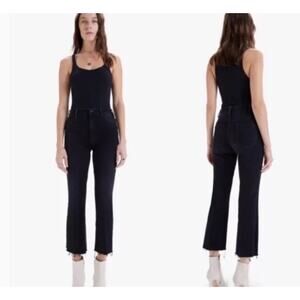Mother Womens The Hustler Ankle Fray Denim Jeans Size 24 Encounters at Night
